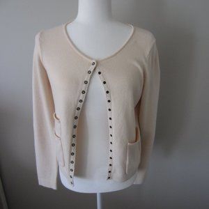 Long Sleeve button down sweater/blouse, M